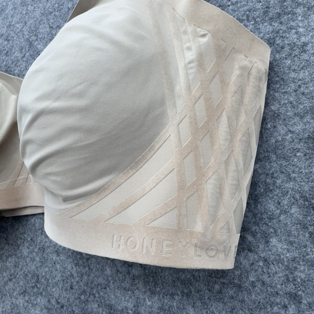Honeylove Silhouette Bra Size 1X‎ Beige Seamless Wireless Smooth Comfort Support - Picture 7 of 12
